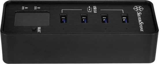 SilverStone EP03B USB-Hub, 4x USB-A 3.0, USB-B 3.0 [Buchse]