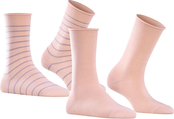 Falke Happy Stripe Socken blossom, 2 Paare (Damen)