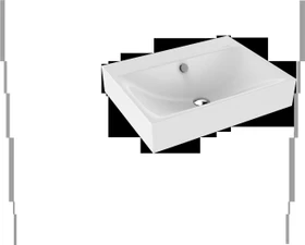 Kaldewei Silenio 3044 Wandwaschtisch 60x46x12cm, Perl-Effekt, alpinweiß