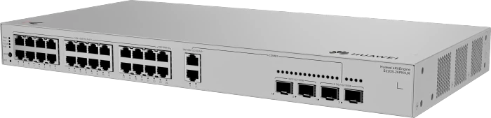 Huawei eKit SME Network eKitEngine S220S Series Rackmount Gigabit Managed Switch, 24x RJ-45, 2x SFP+, 2x RJ-45/SFP, 400W PoE+