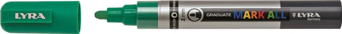 Lyra Graduate Mark All Permanentmarker 2mm smaragdgrün, Blister