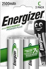 Energizer Accu Recharge Power Plus Baby C LR14 NiMH 2500mAh, 2er-Pack