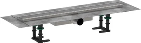 Hansgrohe RainDrain Compact Duschrinne, Komplett-Set, edelstahl gebürstet