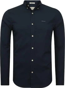 Gant Regular Fit Pinpoint Oxford Hemd langarm marine (Herren)