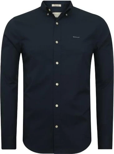 Gant Regular Fit Pinpoint Oxford Hemd langarm marine (Herren)