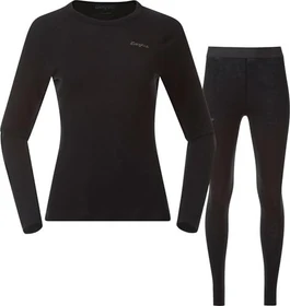 Bergans Allround Merino Baselayer Set schwarz (Damen)
