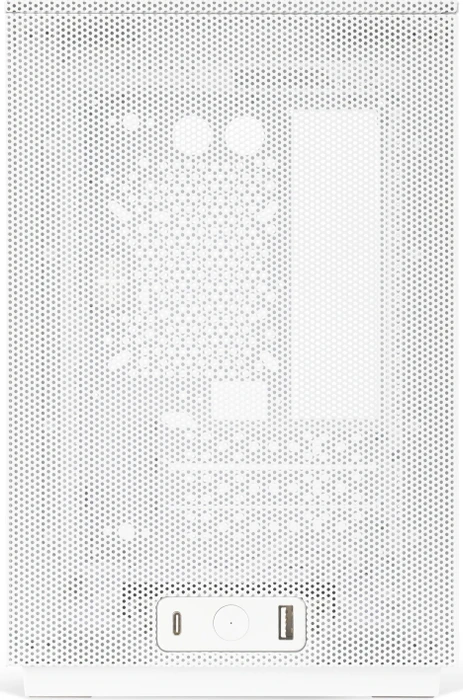 SSUPD Meshroom D, weiß, Variant B, 1x USB-C 3.2, 1x USB-A 3.0, Mini-ITX