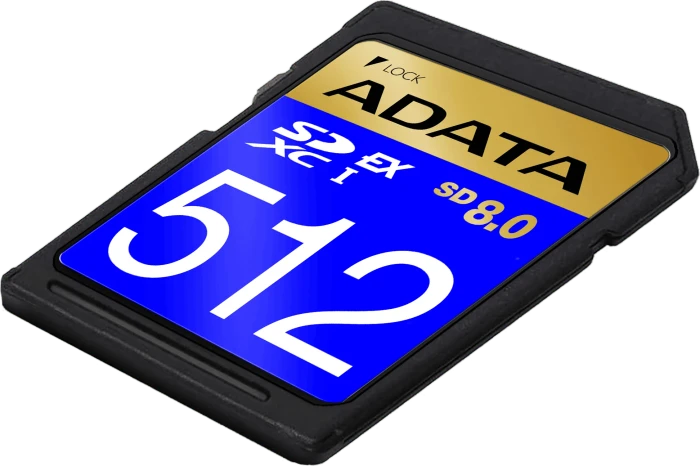 ADATA Premier Extreme SD8.0 R1600/W1200 512GB, UHS-I U3, Class 10, SD Express EX I
