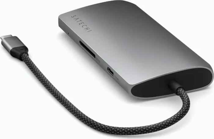 Satechi 8-in-1 Multiport Adapter, Space Grey, USB4 [Stecker]