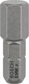 Bosch Professional Extra Hart Innensechskant Bit 1/4", 8x25mm, 3 Stück