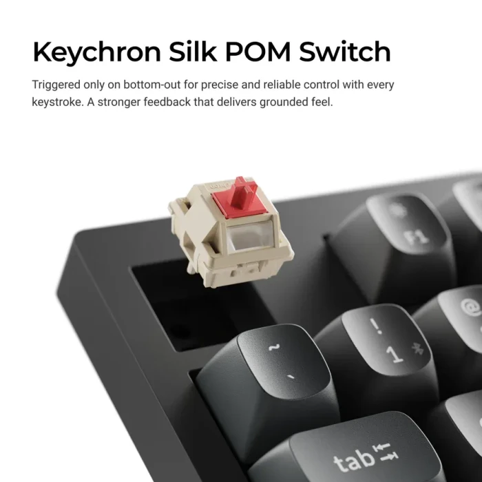 Keychron V5 Ultra 8K Wireless, 96%, schwarz, LEDs RGB, Keychron Silk POM BANANA, USB/Bluetooth, US