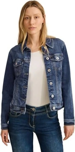 CECIL Casual Jeansjacke mid blue wash (Damen)