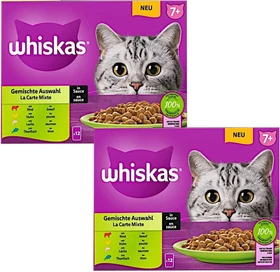 Whiskas 7+ Multipack, gemischte Auswahl, 2.04kg (24x 85g)