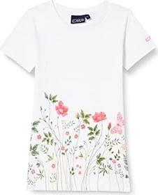 CMP Slub Jersey T-Shirt kurzarm bianco/malva (Junior)