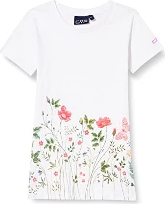 CMP Slub Jersey T-Shirt kurzarm bianco/malva (Junior)