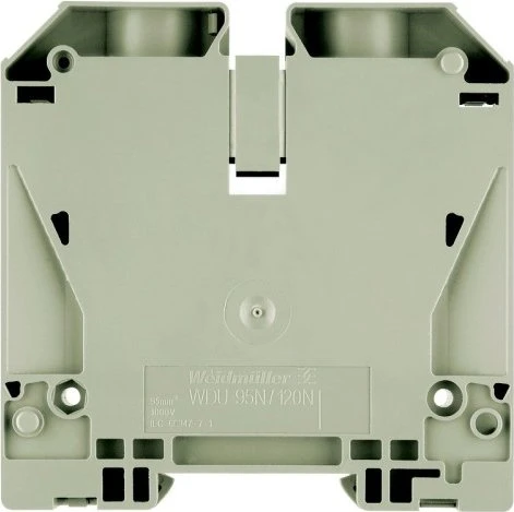 Weidmüller WDU 95N/120N Durchgangs-Reihenklemme, Schraubanschluss, dunkelbeige, 120 mm², 269 A, 1000 V, Anzahl Anschlüsse: 2