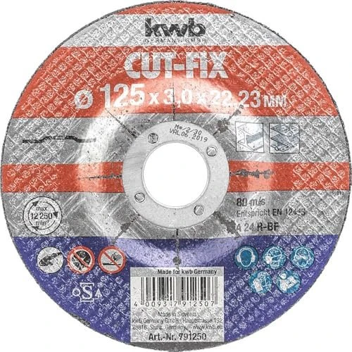 kwb Professional Metall Trennscheibe, 125x3x22.23mm, 1 Stück