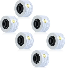 Raijintek Pelias D141806 Fitting G1/4" 14mm, weiß, 6er-Pack