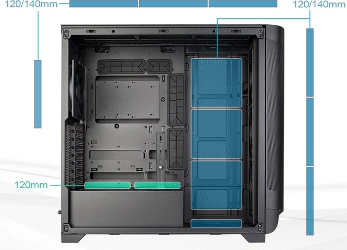 SilverStone Seta A2 Black, Glasfenster
