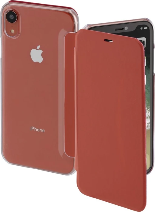 Hama Booklet Clear für Apple iPhone XR koralle