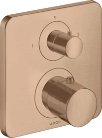 Hansgrohe Axor Citterio M Thermostat mit Ab- und Umstellventil brushed red gold