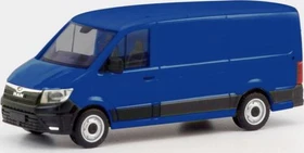 Herpa MAN TGE Kasten Flachdach ultramarinblau