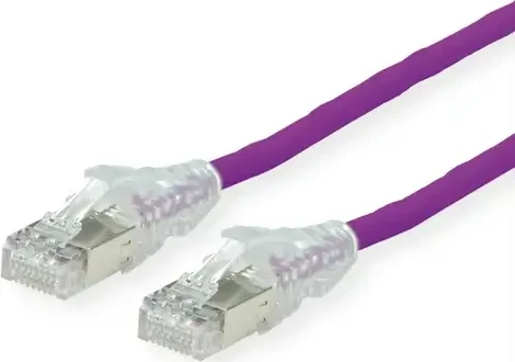 Dätwyler CU 7702 flex LS0H AMP v.2 Patchkabel, Cat7/Cat6a, S/FTP, RJ-45/RJ-45, 1m, violett