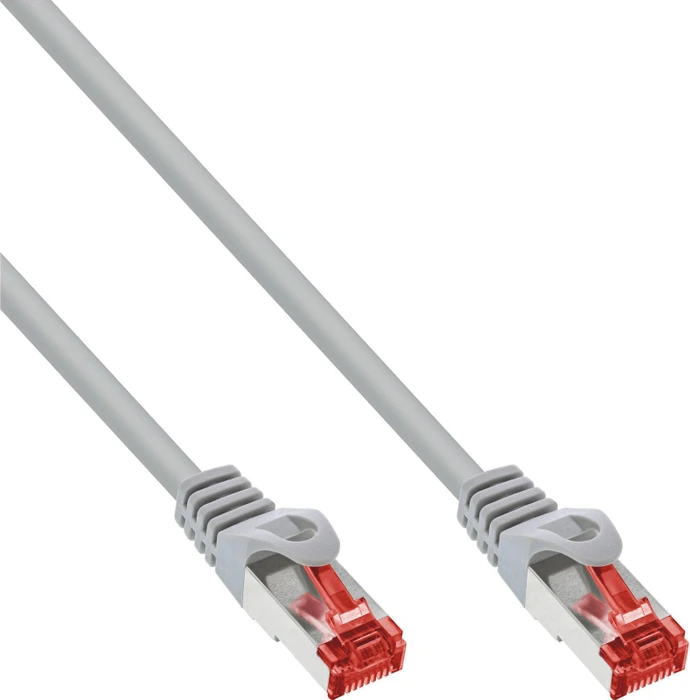 InLine Patchkabel, Cat6, S/FTP, RJ-45/RJ-45, 10m, grau (76400)