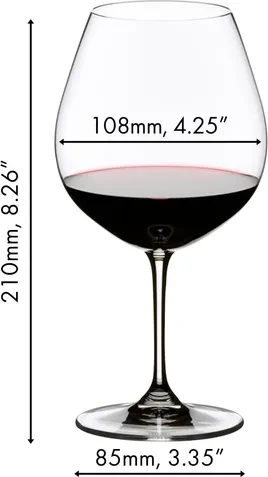 Riedel Vinum Pinot Noir/Nebbiologlas, 4 Stück