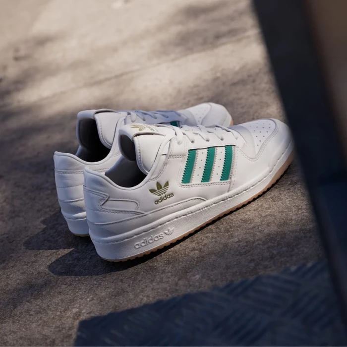 adidas Forum Low CL cloud white/active green/sandy pink (Damen)