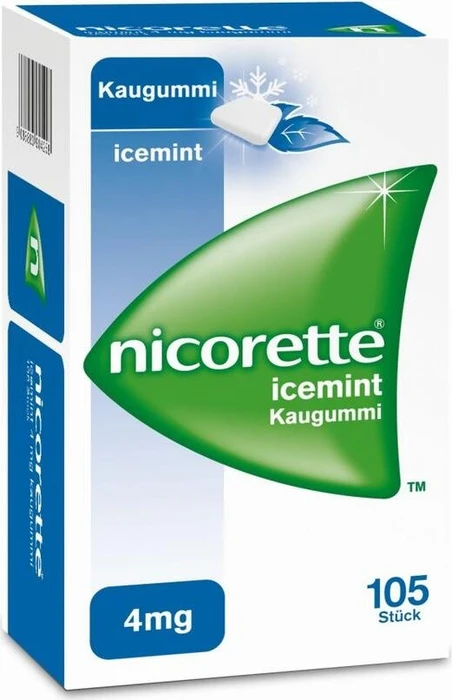 Johnson & Johnson Nicorette Icemint 4mg Kaugummis, 105 Stück