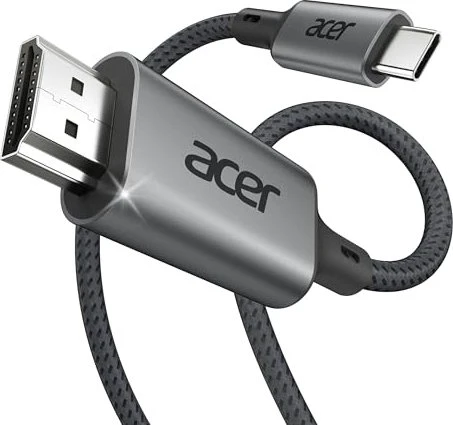 Acer USB-C 3.1 [Stecker] auf HDMI 2.0 [Stecker] 4K, 60Hz, Adapterkabel, schwarz, 1m
