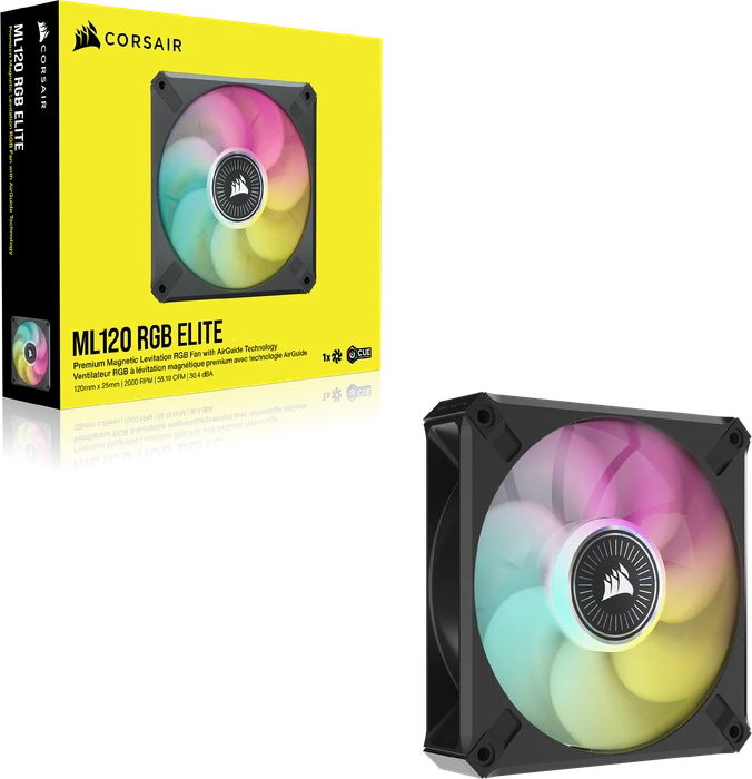 Corsair ML Series iCUE ML120 RGB Elite, schwarz, 120mm
