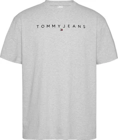 Tommy Hilfiger Logo T-Shirt kurzarm silber/grau (Herren)