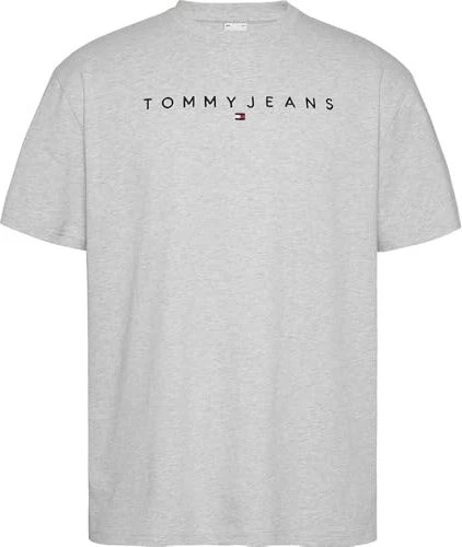Tommy Hilfiger Logo T-Shirt kurzarm silber/grau (Herren)