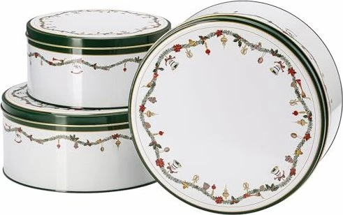 Hutschenreuther Nora Christmas Gebäckdose Aufbewahrungsbehälter-Set, 3-tlg.