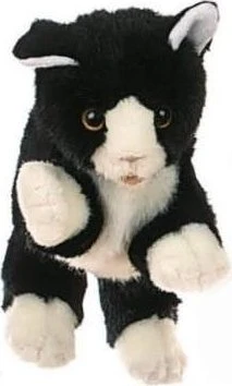Living Puppets Handspieltiere - Kleine schwarz/weiße Katze