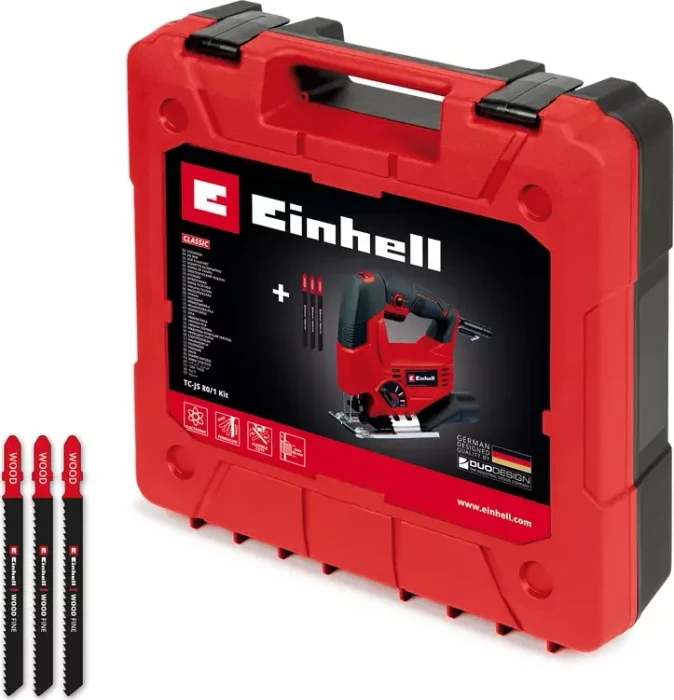 Einhell Classic TC-JS 80/1 Kit Elektro-Pendelhubstichsäge inkl. Koffer