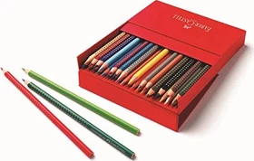 Faber-Castell Colour Grip Buntstift sortiert, Atelierbox, 36er-Set