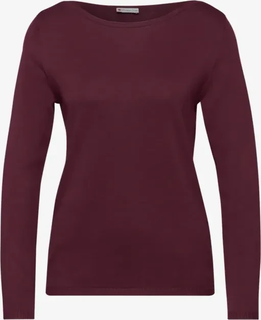Street One Noreen Strickpullover dark cherry red (Damen)