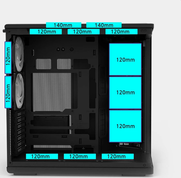 Zalman P60 Black, Glasfenster