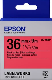 Epson LK-7RBP Beschriftungsband, 36mm, schwarz/rot