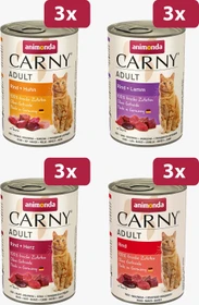 animonda Carny Adult, Adult Herzhafte Variation, 4.80kg (12x 400g)