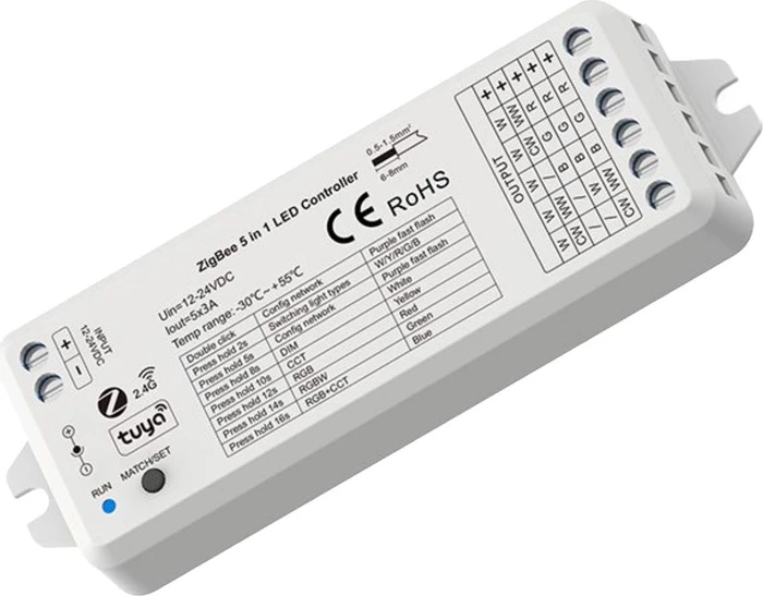Isoled Sys-Pro + Zigbee 3.0 Funk 5 Kanal PWM LED-Controller, Dimmaktor