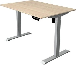 Kerkmann Move 1 elektrisch höhenverstellbarer Sitz-Steh-Schreibtisch 120x80cm Ahorn/silber