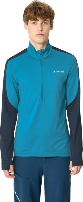 Vaude Livigno Halfzip II Fleece Funktionsshirt langarm caspian blue (Herren)