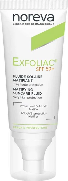 Noreva Exfoliac mattierendes Sonnenschutz-Fluid LSF50+, 40ml