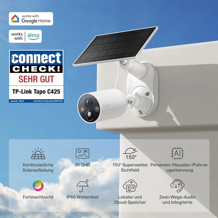 TP-Link Tapo C425 Kit, inkl. Solarpanel