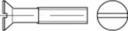 Toolcraft Innensechskant Senkkopfschraube, M1.2x6mm, 1000 Stück