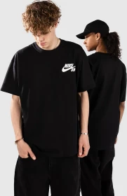 Nike SB T-Shirt kurzarm schwarz/weiß (Herren)